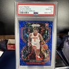 2021 PANINI PRIZM 306 JALEN GREEN BLUE Disco FAST BREAK /150 SP ROOKIE RC PSA 10