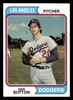 1974 Topps Baseball Don Sutton #220 EX/MT Los Angeles Dodgers