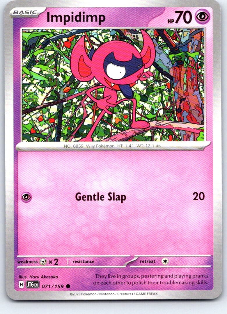 Impidimp 071/159 Common Journey Together Pokemon Near Mint