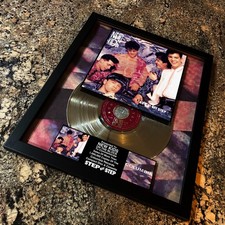 New Kids On The Block ( Step By Step ) Platinum Music Award Vinyl LP Record CD