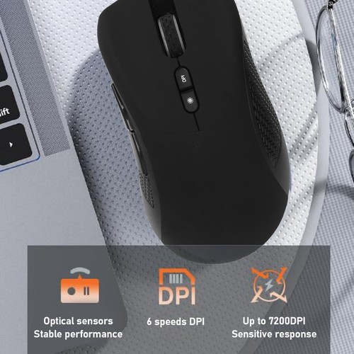 3 Modes Mouse BT 2.4G Wired 10000 DPI Adjustable 1000HZ Mouse For Game Office FY - Afbeelding 21 van 22