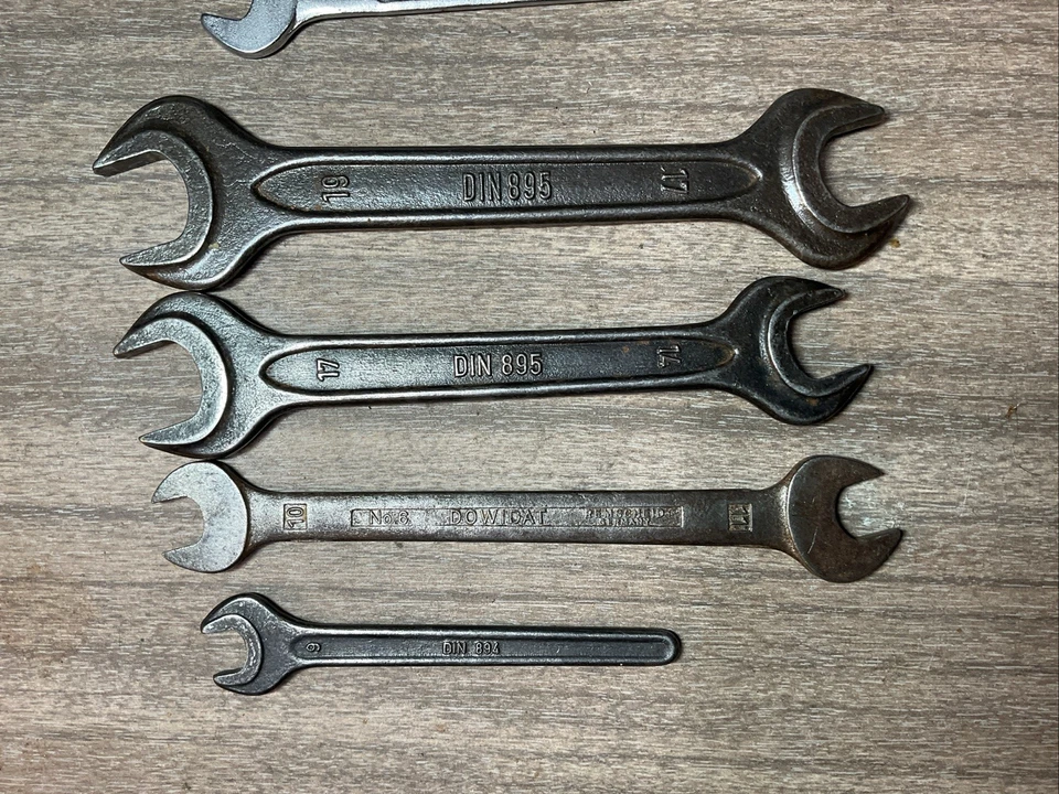 Lote De 7 WGB Alemania Nº 220 llaves y llaves métricas Dowidat - 9 mm - 19 mm Foto 4 de 4