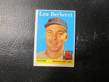 1958   TOPPS #383  LOU BERBERET  RED SOX       EX+