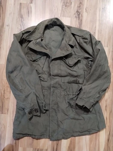 Vintage 40s WW2 M-1943 M43 Field Jacket Coat Mens 38L US Army Military USGI