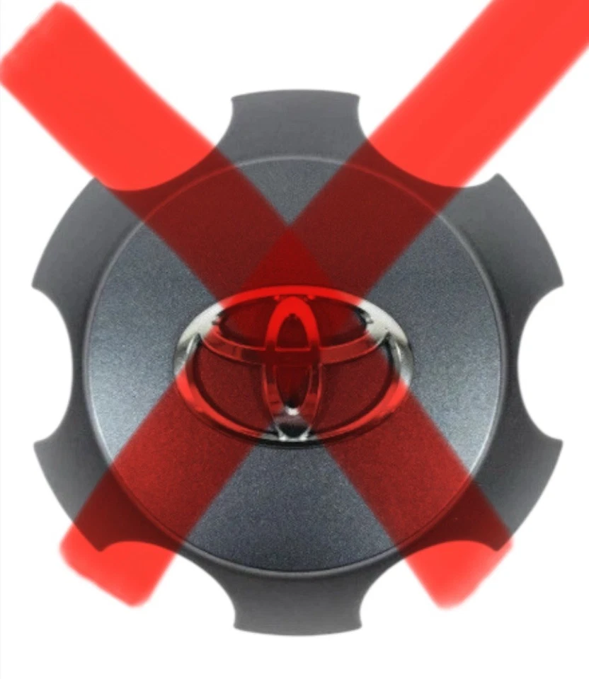 4Runner 2010-2013 4260B-35030 juego de 4 plata no carbón oscuro Foto 2 de 4