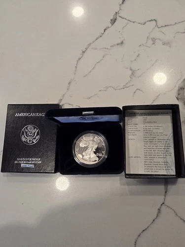1996-P Proof $1 American Silver Eagle Box OGP COA