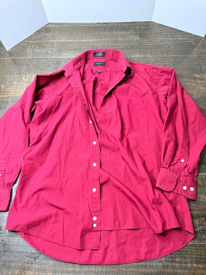 Lot 9 Dress Shirts XL L Covington Van Heusen DC Tommy Hilfiger U.S. Polo Assn - Image 2 of 4