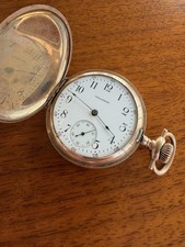 Antique Waltham 15 Jewel Pocket Watch Running Gold Filled Case c.1914