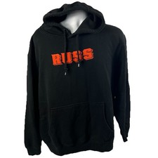 Russ Hoodie Men's Large Pullover Hooded Sweatshirt Rap Hip Hop Graphic Spellout