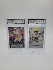 JOE BURROW 2 Card Lot - 2020 LEAF DRAFT/SILVER - ROOKIE, RC - CCG 10 GEM MINT 💎