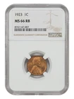 1923 1C NGC MS66RB - Lincoln Cent (Wheat Reverse)