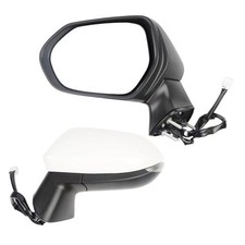 Driver Side Mirror White Heated w/Turn Signal White,Heated Turn Signal, Left