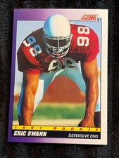 1991 Eric Swann Rookie Card #596 Score NFL Defensive End Collectible