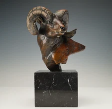 Vince Valdez (Wyoming) "RAM" (Rocky Mountain Bighorn) Bronze LE #1/50 (1986)