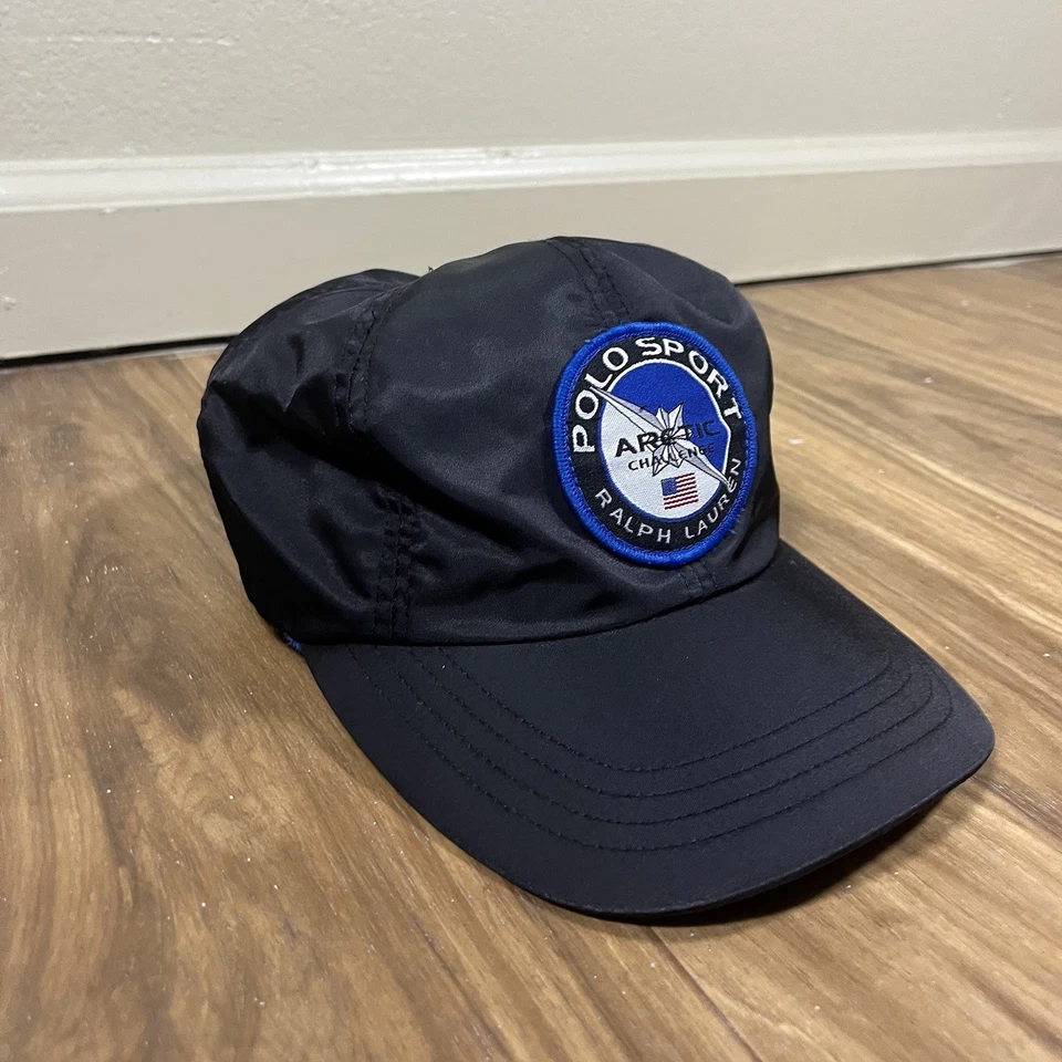 De colección Raro Polo Deportivo Ralph Lauren Arctic Challenge Sombrero Forrado de Vellón Talla S-M Foto 3 de 4