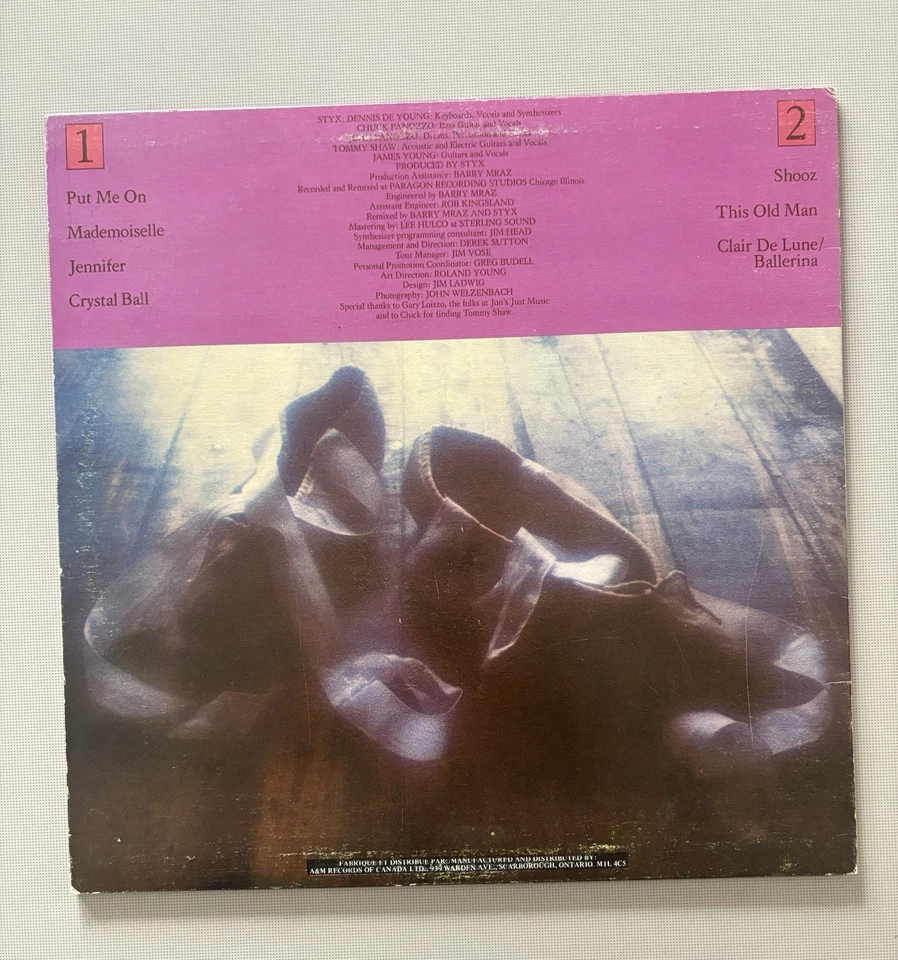 Styx The Crystal Ball 1976 Vinyl LP A&M Records SP-4604 VG+/VG+ - Image 3 of 4