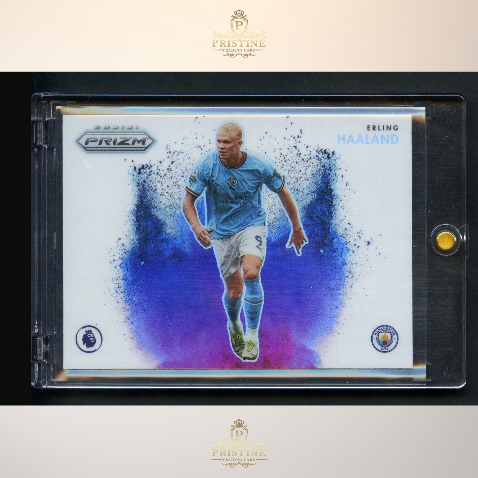 ERLING HAALAND 2022-23 Prizm Premier League Color Blast #4 Case Hit SSP 1H