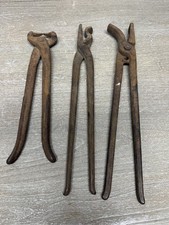 VTG Diamond Calk Co Heller Horseshoe Nail Nippers Puller Pliers Lot 3 12”