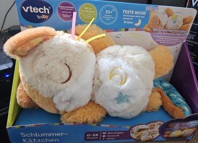 Vtech Baby Schlummer-Kätzchen   Niedliches Kuscheltier als Beruhigungshilfe NEU