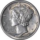 1924-D Mercury Dime Split Bands Nice Unc Nice Eye Appeal Strong Strike