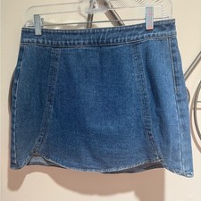 PacSun Blue Denim Mini Skirt Size 24 XS Y2K 100 Cotton
