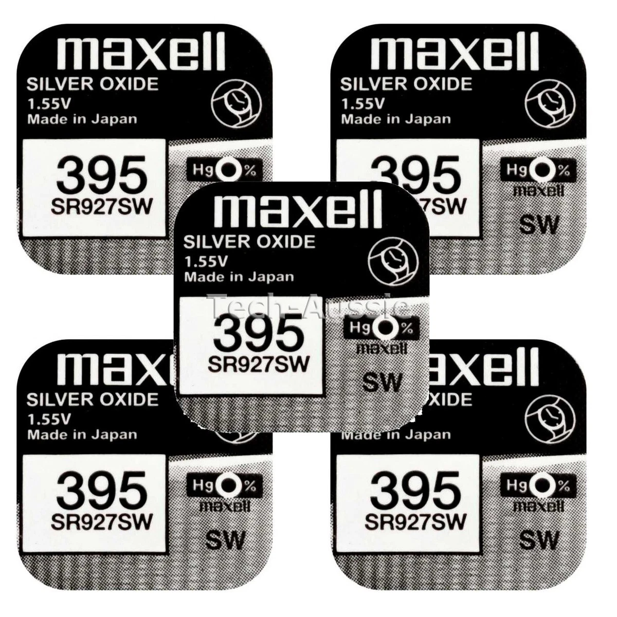 MAXELL SR927SW, 395  Silver Oxide Battery 1.55V made in Japan Expiry 06-2029