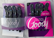 2 Goody Stay Tight Easy Styling Plastic Sectioning Clip 08950 Grey 4 Clips Ea
