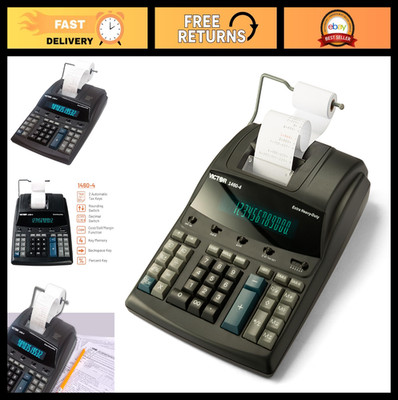 Heavy Duty 12 Digit Commercial Printing Calculator - Extra Durable & Reliable