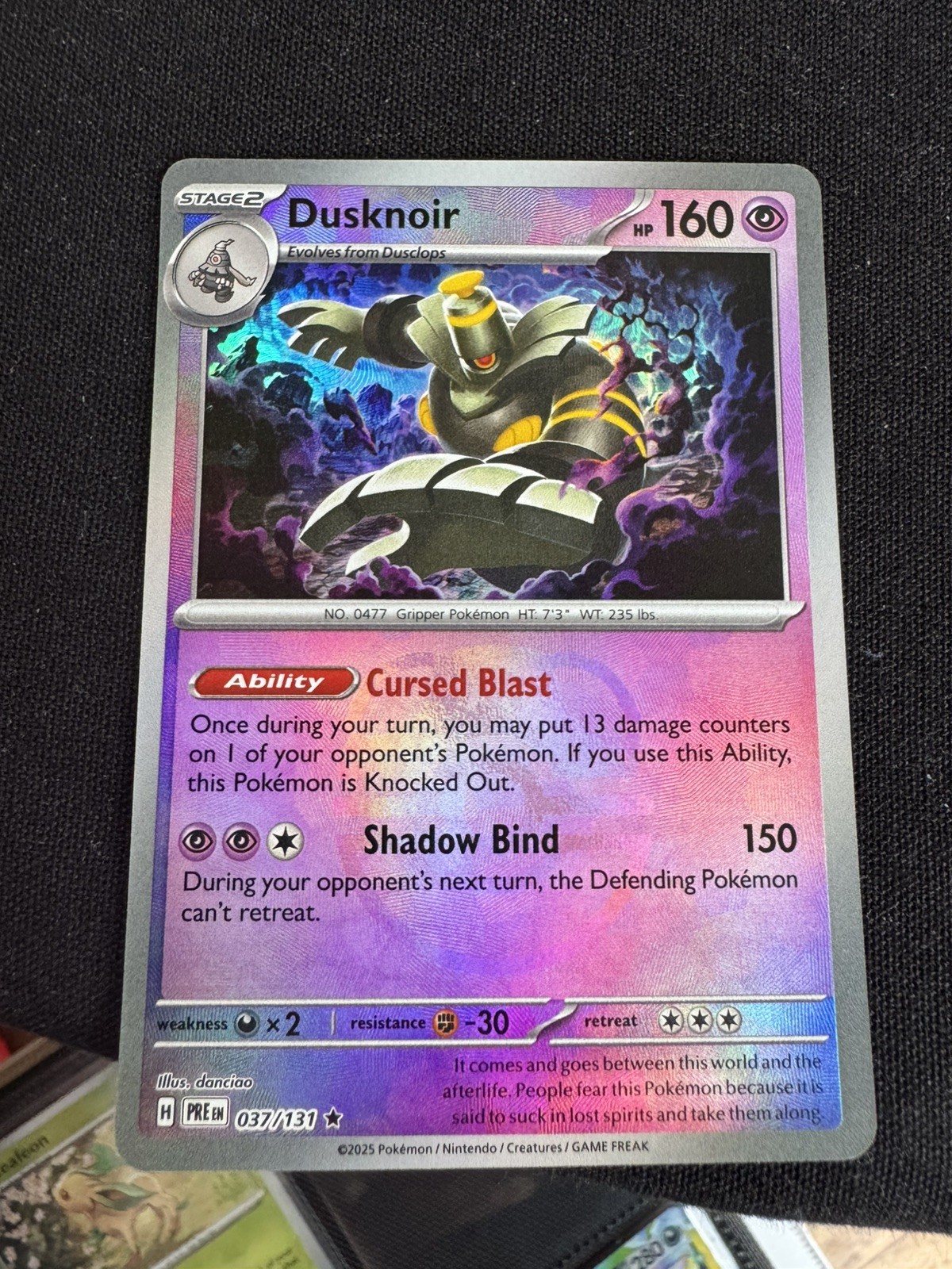 Dusknoir Masterball 037/131 - SV: Prismatic Evolutions (PRE) 2025 - English - NM