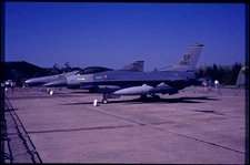 S019 ORIGINAL K64 AIRCRAFT SLIDE: USAF GD F-16C Falcon 87-0283/SP