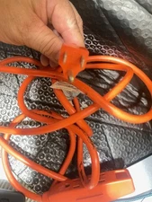 9 FT. 3-OUTLET Medium DUTY OUTDOOR/INDOOR EXTENSION CORD 16AWG ORANGE(S11)