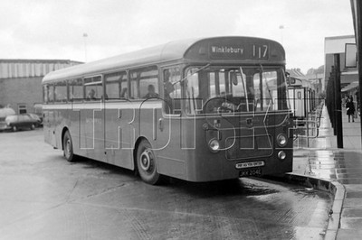 35 mm Negativ Wilts & Dorset Leyland PSUR1 Willowbrook JKK204E um 1972
