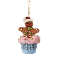 Jim Shore GINGERBREAD CUPCAKE ORNAMENT 6017271 BRAND NEW