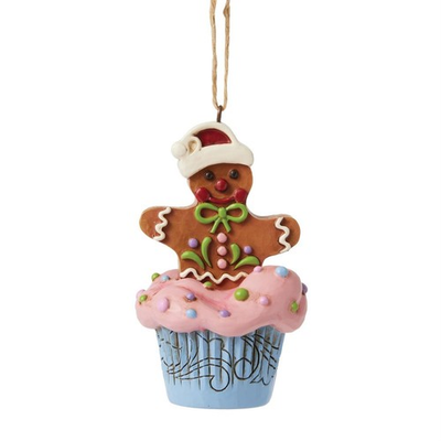 #ad Jim Shore GINGERBREAD CUPCAKE ORNAMENT 6017271 BRAND NEW $21.52