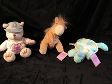 NWT Precious Moments Tender Tails Plush Animals Bean Bag Turtle Horse bear