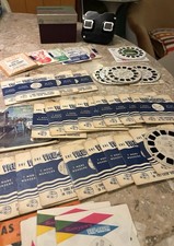 Vintage 1950  s Sawyer's View-Master Black Viewer Made In USA With Reels  Box
