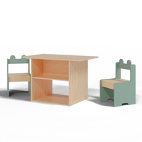 Hago® Kindersitzgruppe Kindertisch KinderstüHle Sitzgruppe Frosch Design 3-Tlg.