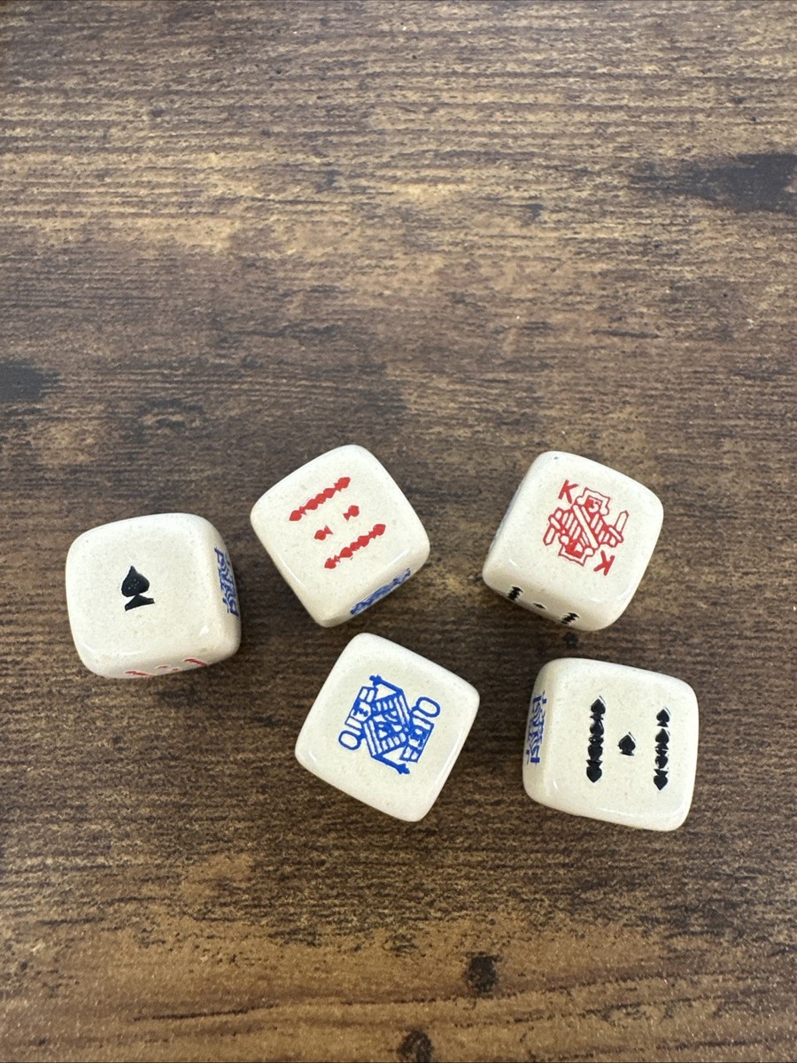 Vintage Poker Dice Set | eBay