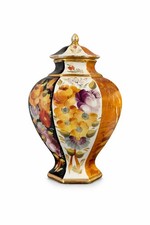 Vintage Ramgi Hand-Painted Lidded Vase / Ginger Jar – Spanish Ceramic – 33cm