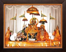 Radha-Govind Krishna Religious Wall Decor Painting Frame