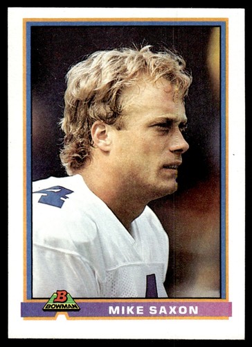 1991 Bowman Mike Saxon #112 card