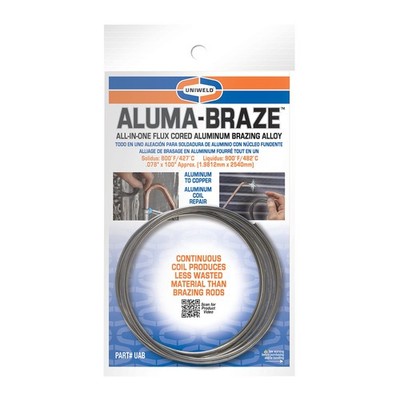 Uniweld UAB Aluma-Braze , All In-One Flux Cored Aluminum Brazing Alloy