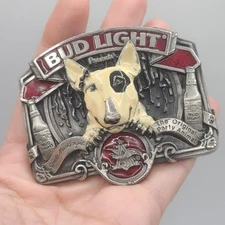 Spud Mackenzie Bud Light Beer Bergamot Brass Works Belt Buckle Dad Gift