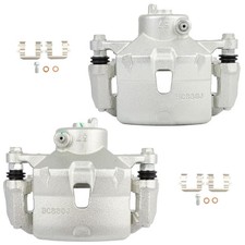 Front For 2014-2018 Kia Soul Set Of 2 Brake Calipers Wbracket