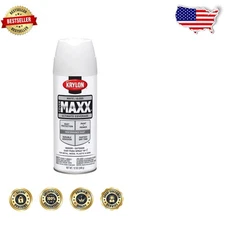 COVERMAXX Gloss White Spray Paint 12oz - Rust Resistant, Furniture, Wood, Metal