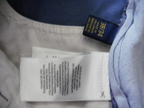 Polo Ralph Lauren Polo Pants Chino Stretch Straight Fit Men 38/34* Blue Flat F - Picture 4 of 16