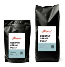 Coconut Cream Flavoured DECAF Coffee Beans / Ground Sugar-free Vegan Gluten-free