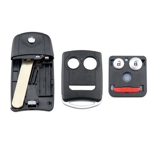 Replacement Remote Car Key Shell Fit for Honda Civic Accord Jazz w/ HON66 Blade - Picture 6 of 7