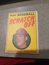 1970 Topps Scratch Off Insert Sam McDowell Cleveland Indians Scratched