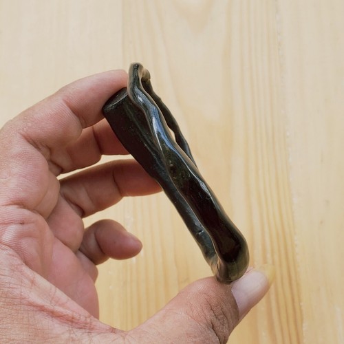 Indonesian Akar Bahar Bracelet Genuine Black Coral Bangle #178 - Picture 2 of 6